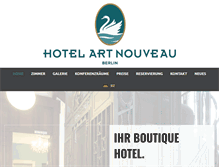 Tablet Screenshot of hotelartnouveau.de